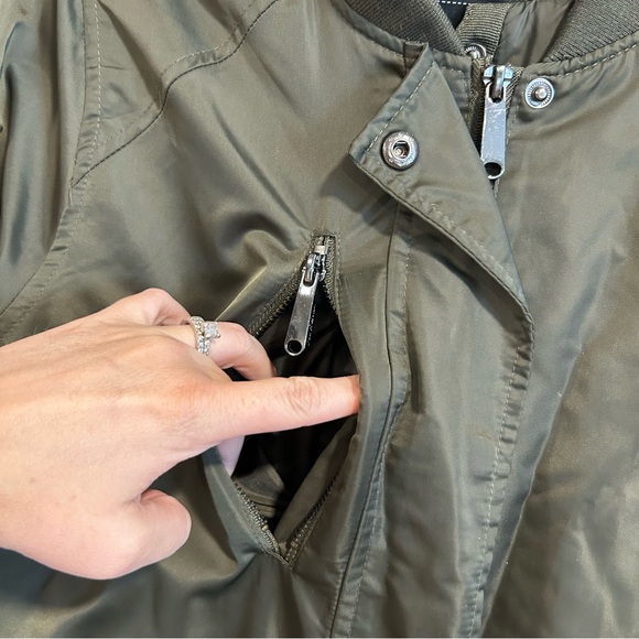 sam edelman longline satin jacket and quilted vest - Picture 3 of 7